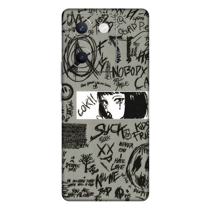 VIVO Y Series Phone Skins (All Models) - Never Have Love Anime - 3D Embossed Finish (L-260) Vivo Y300 Plus (5G)