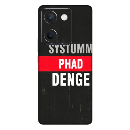 VIVO Y Series Phone Skins (All Models) - Systumm Phad Denge - 3D Embossed Finish (L-278) Vivo Y300 Plus (5G)
