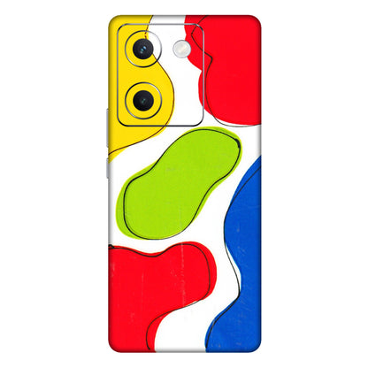 VIVO Y Series Phone Skins (All Models) - RGB Colour Paint - 3D Embossed Finish (L-284) Vivo Y300 Plus (5G)