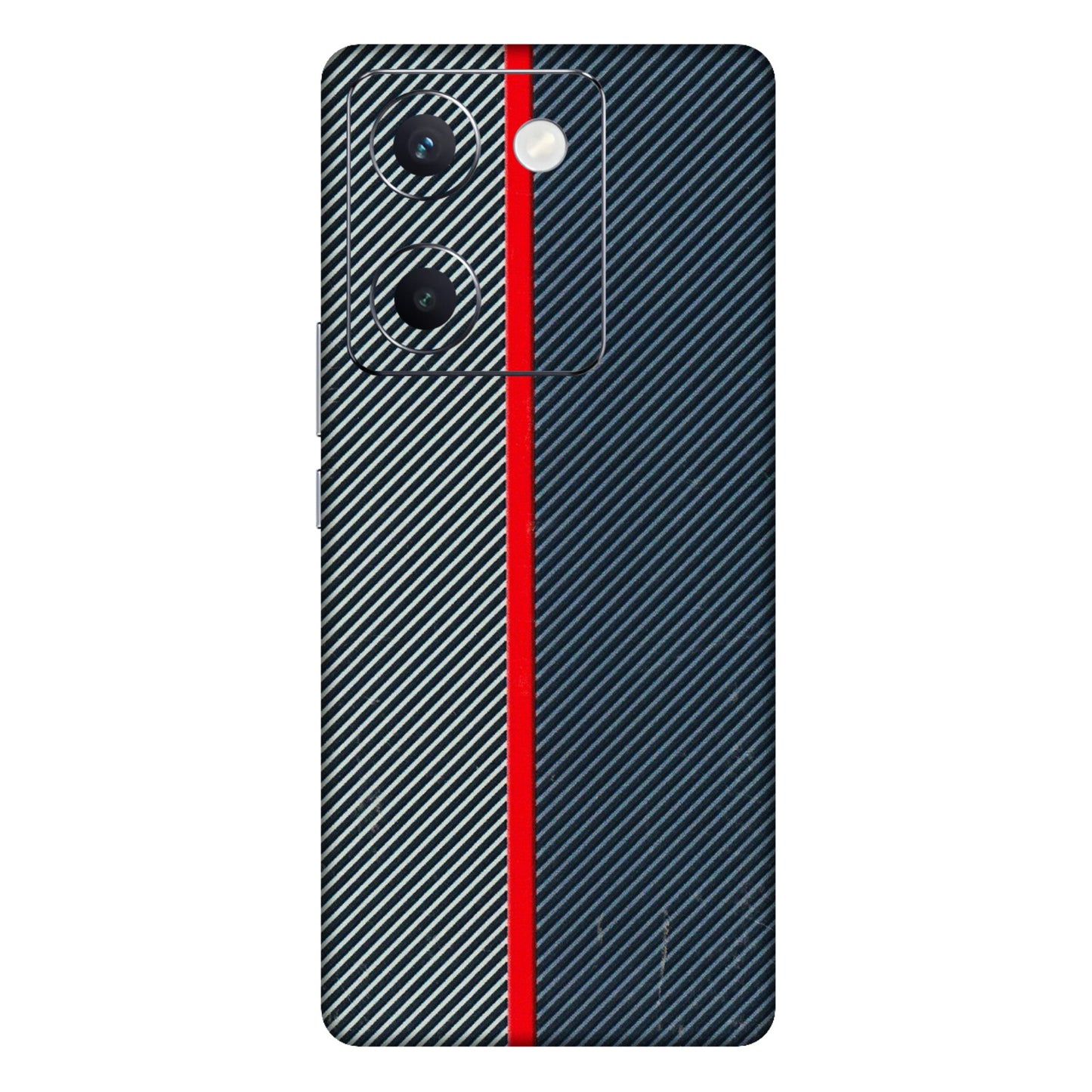 VIVO Y Series Phone Skins (All Models) - Blue Sober Lines - 3D Embossed Finish (L-305) Vivo Y300 Plus (5G)