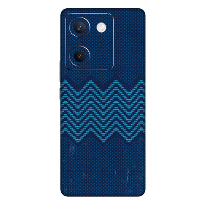 VIVO Y Series Phone Skins (All Models) - Blue Sober Waves - 3D Embossed Finish (L-306) Vivo Y300 Plus (5G)