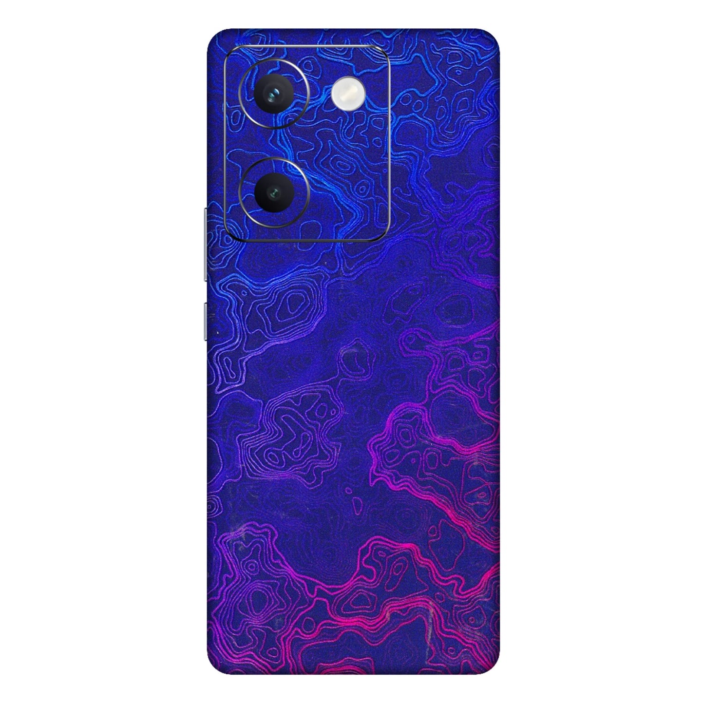 VIVO Y Series Phone Skins (All Models) - Purple Ripples Swirl - 3D Embossed Finish (L-314) Vivo Y300 Plus (5G)