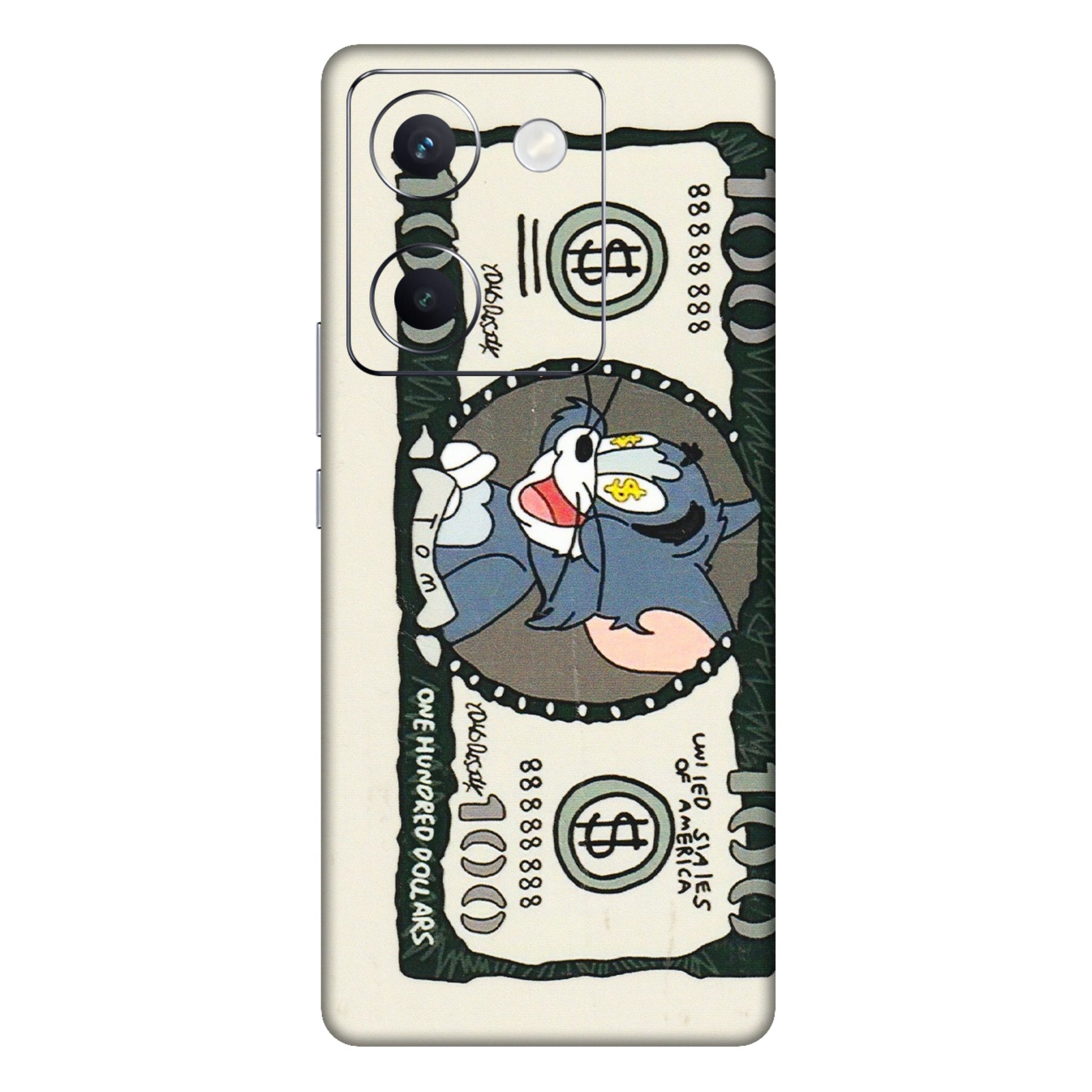 VIVO Y Series Phone Skins (All Models) - Tom Hundred Dollar - 3D Embossed Finish (L-324) Vivo Y300 Plus (5G)