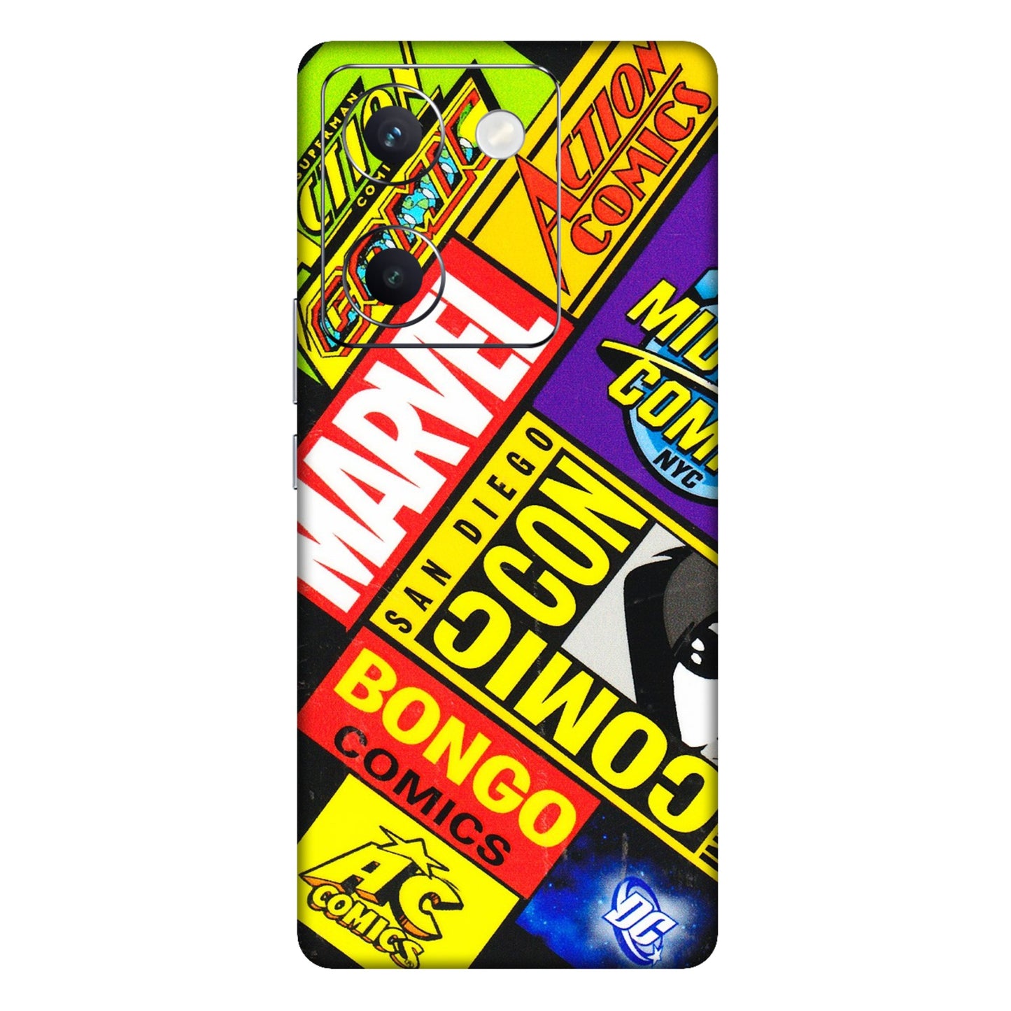 VIVO Y Series Phone Skins (All Models) - Bongo Comic Con - 3D Embossed Finish (L-325) Vivo Y300 Plus (5G)