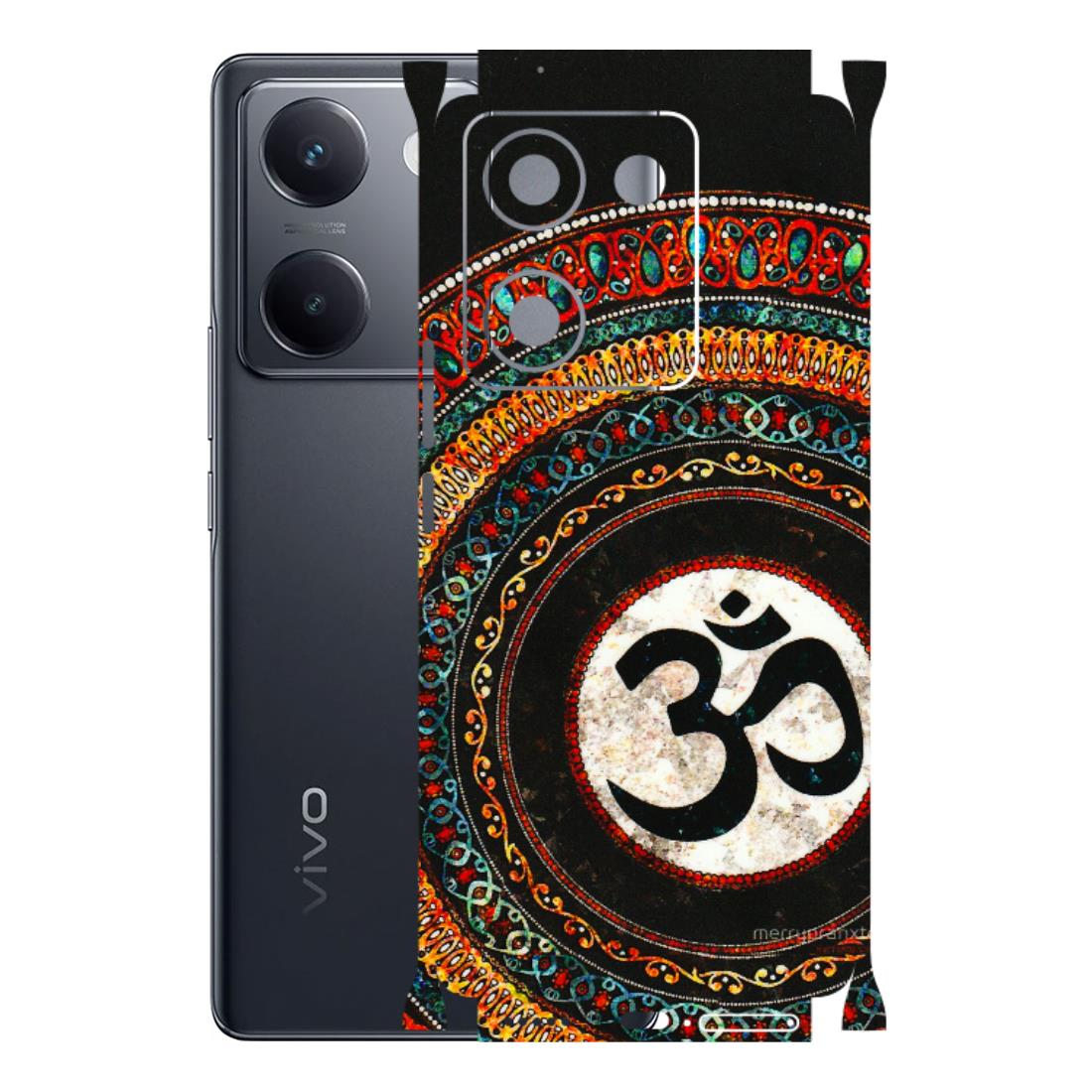 VIVO Y Series Phone Skins (All Models) - Aum Chant Abstract - 3D Embossed Finish (L-42) Vivo Y300 Plus (5G)