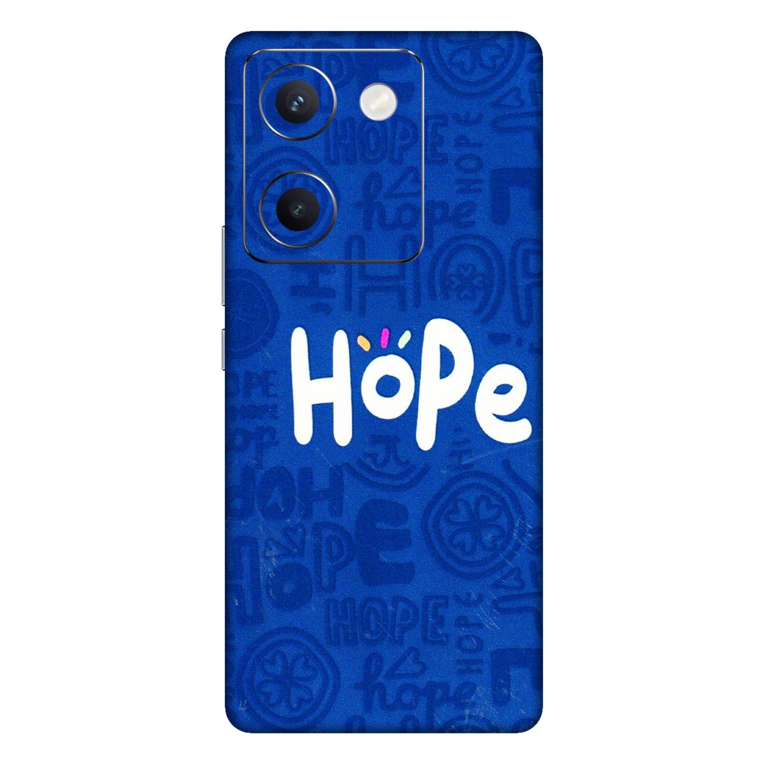 VIVO Y Series Phone Skins (All Models) - Hope Doodles Blue - 3D Embossed Finish (L-43) Vivo Y300 Plus (5G)