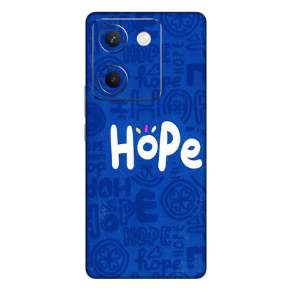 VIVO Y Series Phone Skins (All Models) - Hope Doodles Blue - 3D Embossed Finish (L-43) Vivo Y300 Plus (5G)