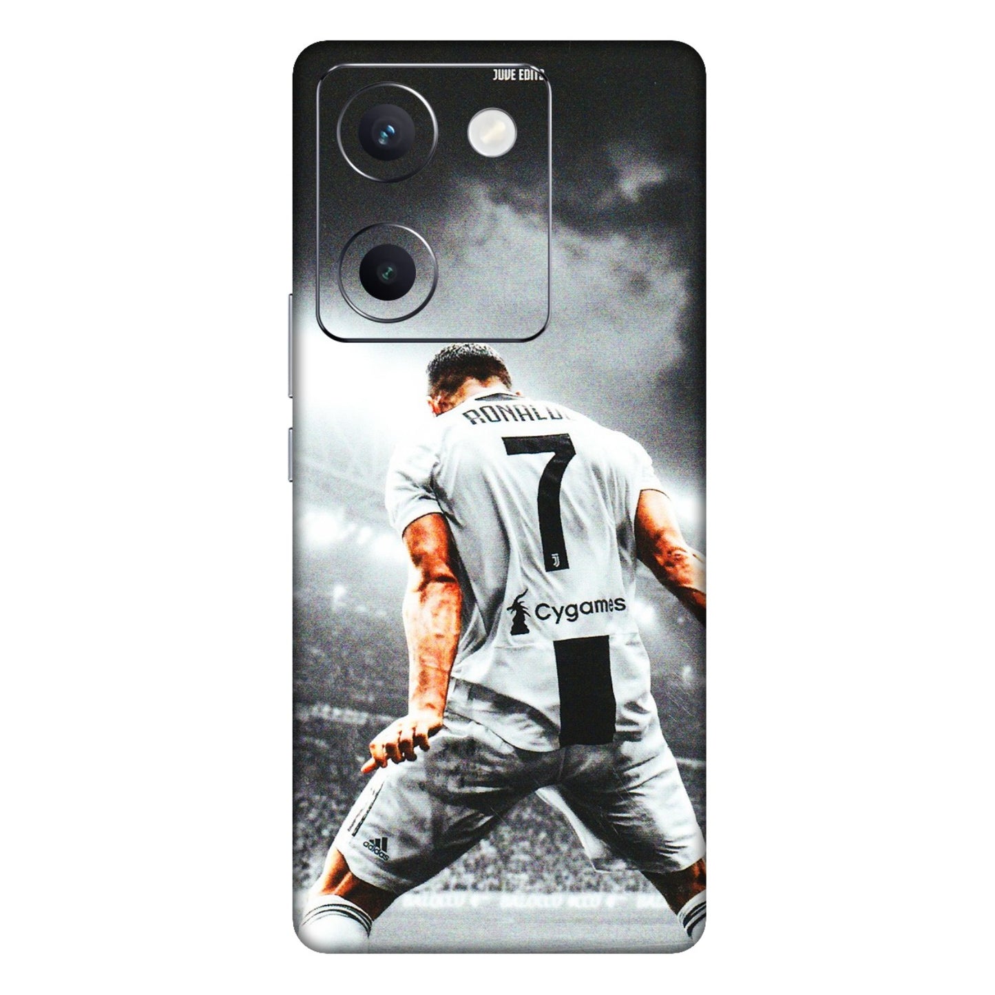 VIVO Y Series Phone Skins (All Models) - Ronaldo CR7 Crazy - 3D Embossed Finish (L-44) Vivo Y300 Plus (5G)