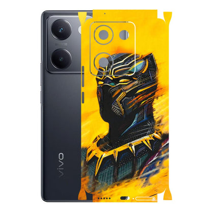 VIVO Y Series Phone Skins (All Models) - Yellow Panther - 3D Embossed Finish (L-54) Vivo Y300 Plus (5G)