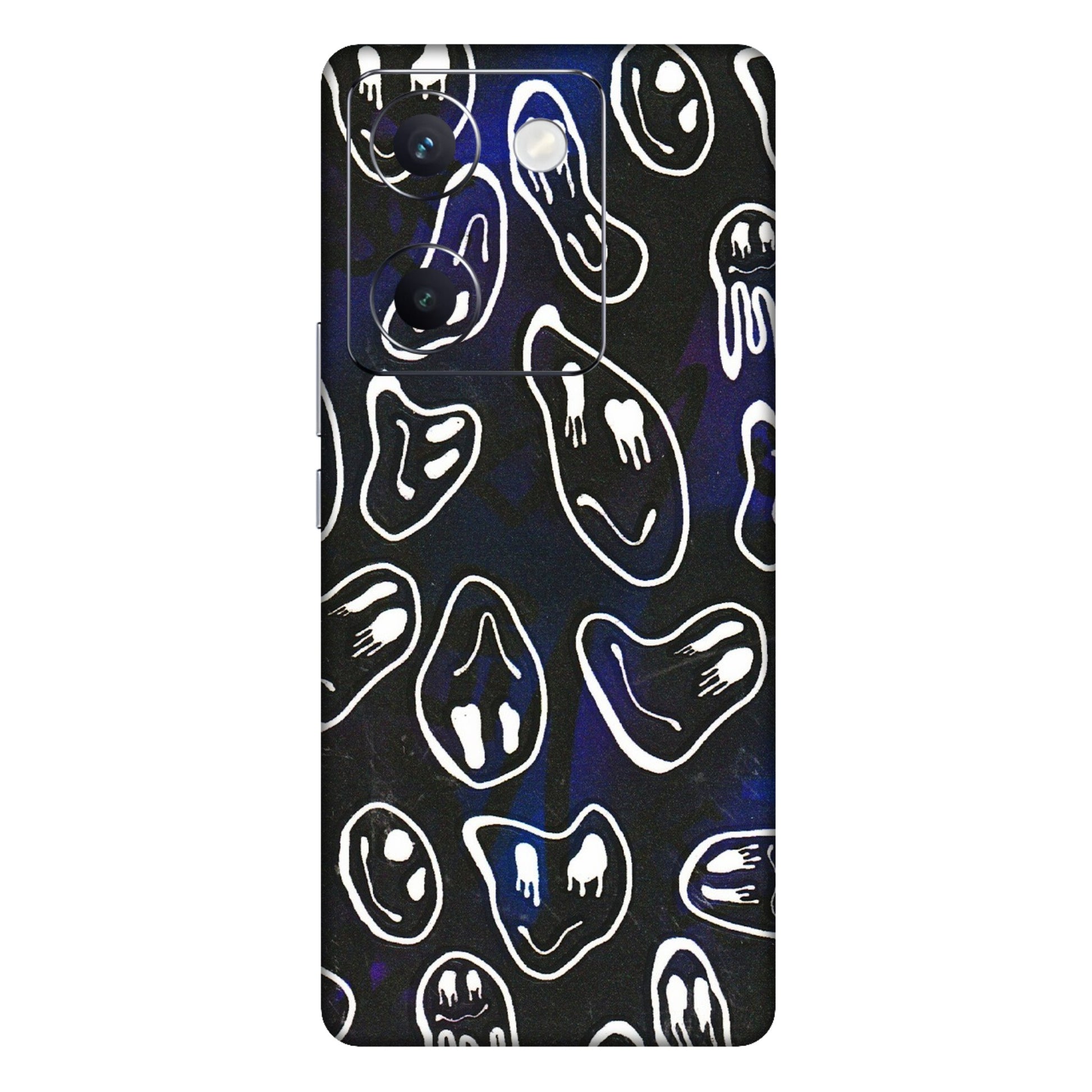 VIVO Y Series Phone Skins (All Models) - Distorted Smileys - 3D Embossed Finish (L-92) Vivo Y300 Plus (5G)