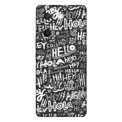 VIVO Y Series Phone Skins (All Models) - Hi Hello Doodles - Matte Finish (M-25) Vivo Y300 Plus (5G)