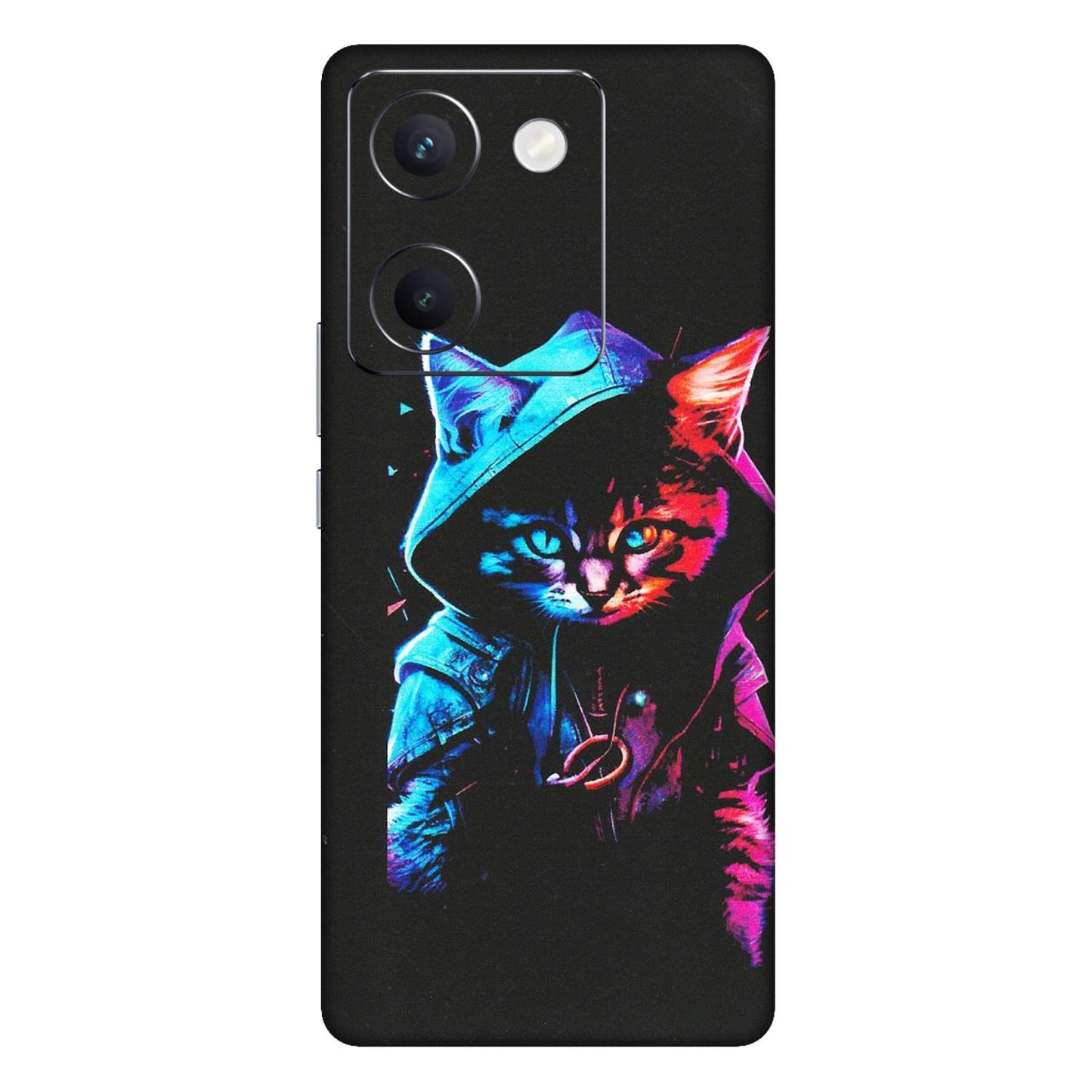 VIVO Y Series Phone Skins (All Models) - Cyberpunk Cat - Matte Finish (M-45) Vivo Y300 Plus (5G)