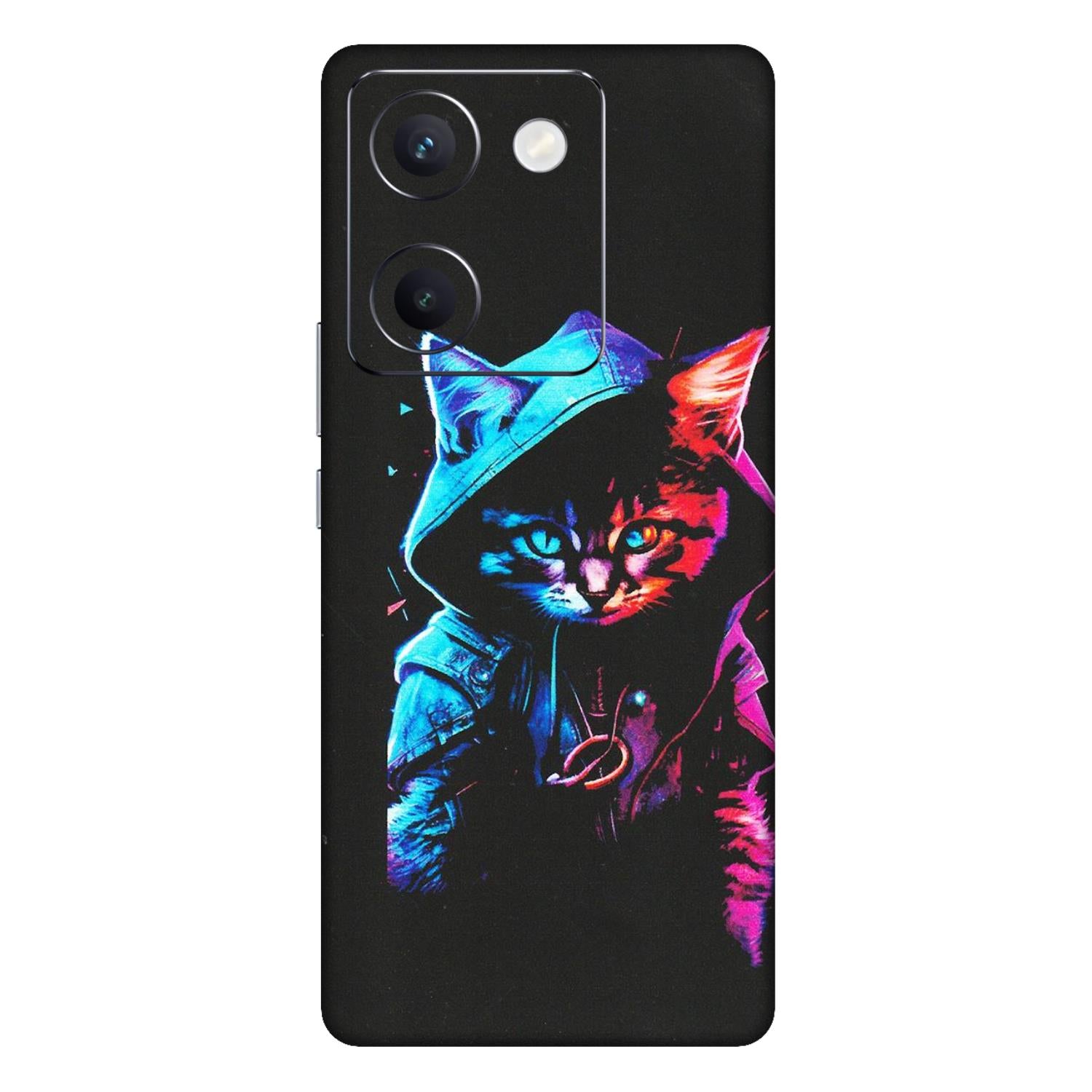 VIVO Y Series Phone Skins (All Models) - Cyberpunk Cat - Matte Finish (M-45) Vivo Y300 Plus (5G)