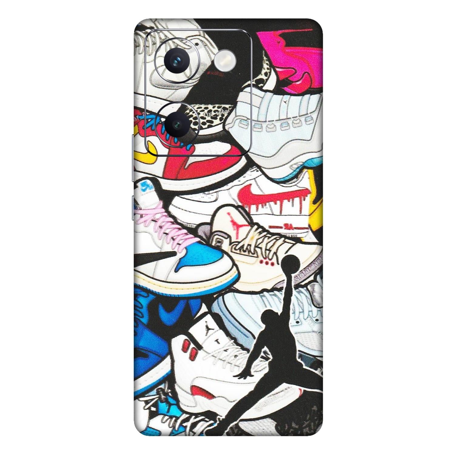 VIVO Y Series Phone Skins (All Models) - Jordan Sneakers Fan - Matte Finish (M-80) Vivo Y300 Plus (5G)