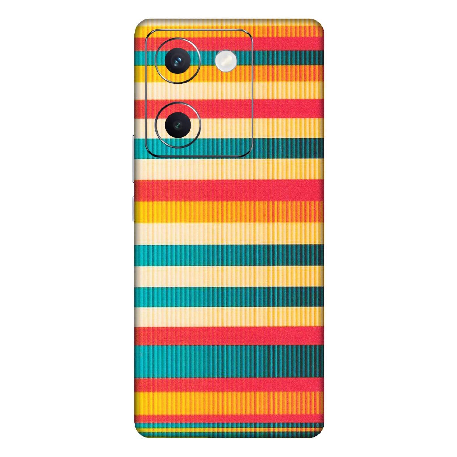 VIVO Y Series Phone Skins (All Models) - Colourful Stripes Soothing Effect - Matte Finish (M-86) Vivo Y300 Plus (5G)