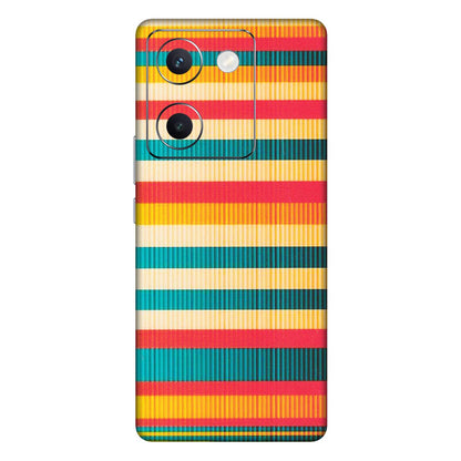 VIVO Y Series Phone Skins (All Models) - Colourful Stripes Soothing Effect - Matte Finish (M-86) Vivo Y300 Plus (5G)