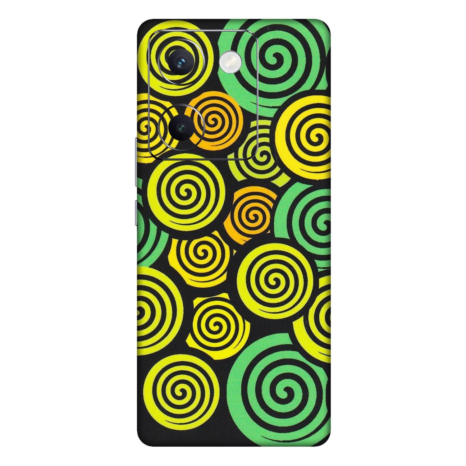 VIVO Y Series Phone Skins (All Models) - Crazy Spiral - Matte Finish (M-91) Vivo Y300 Plus (5G)