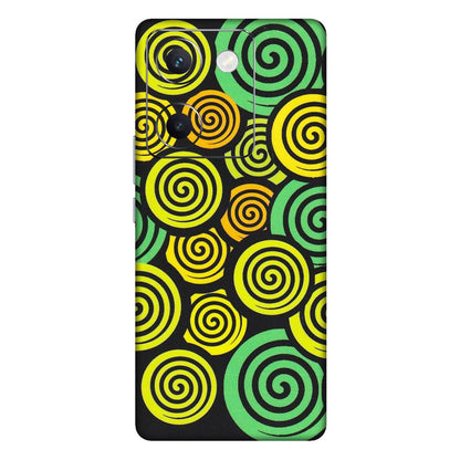 VIVO Y Series Phone Skins (All Models) - Crazy Spiral - Matte Finish (M-91) Vivo Y300 Plus (5G)
