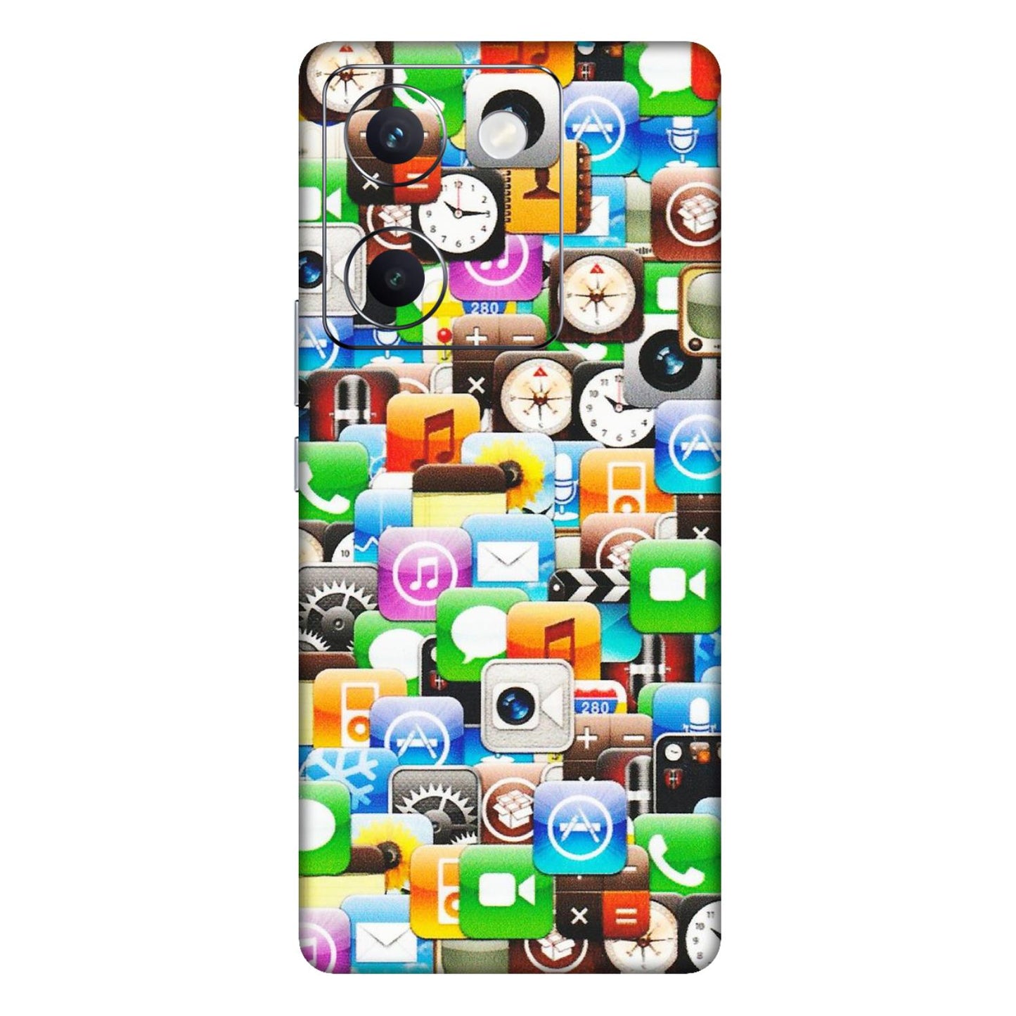 VIVO Y Series Phone Skins (All Models) - All Apple Icons - Matte Finish (M-93) Vivo Y300 Plus (5G)