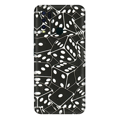 VIVO Y Series Phone Skins (All Models) - Big Black Dices - 3D Embossed Finish (L-106) Vivo Y30