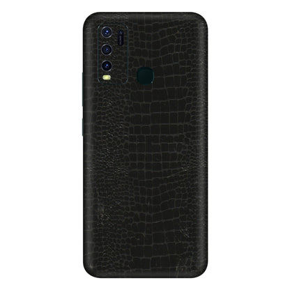 VIVO Y Series Phone Skins (All Models) - Snake Leather Black - 3D Embossed Finish (L-107) Vivo Y30