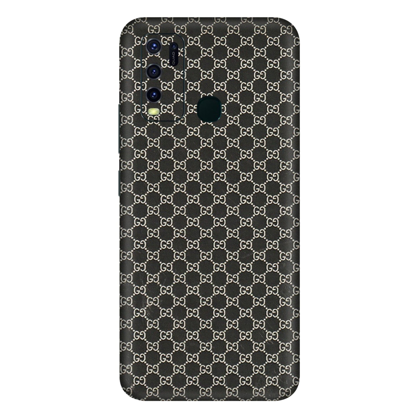 VIVO Y Series Phone Skins (All Models) - Black G Print - 3D Embossed Finish (L-109) Vivo Y30