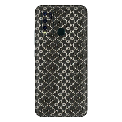VIVO Y Series Phone Skins (All Models) - Black G Print - 3D Embossed Finish (L-109) Vivo Y30