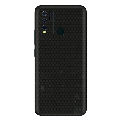 VIVO Y Series Phone Skins (All Models) - Black honeycomb - 3D Embossed Finish (L-114) Vivo Y30