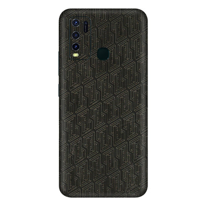 VIVO Y Series Phone Skins (All Models) - Black Abstract Pattern - 3D Embossed Finish (L-117) Vivo Y30