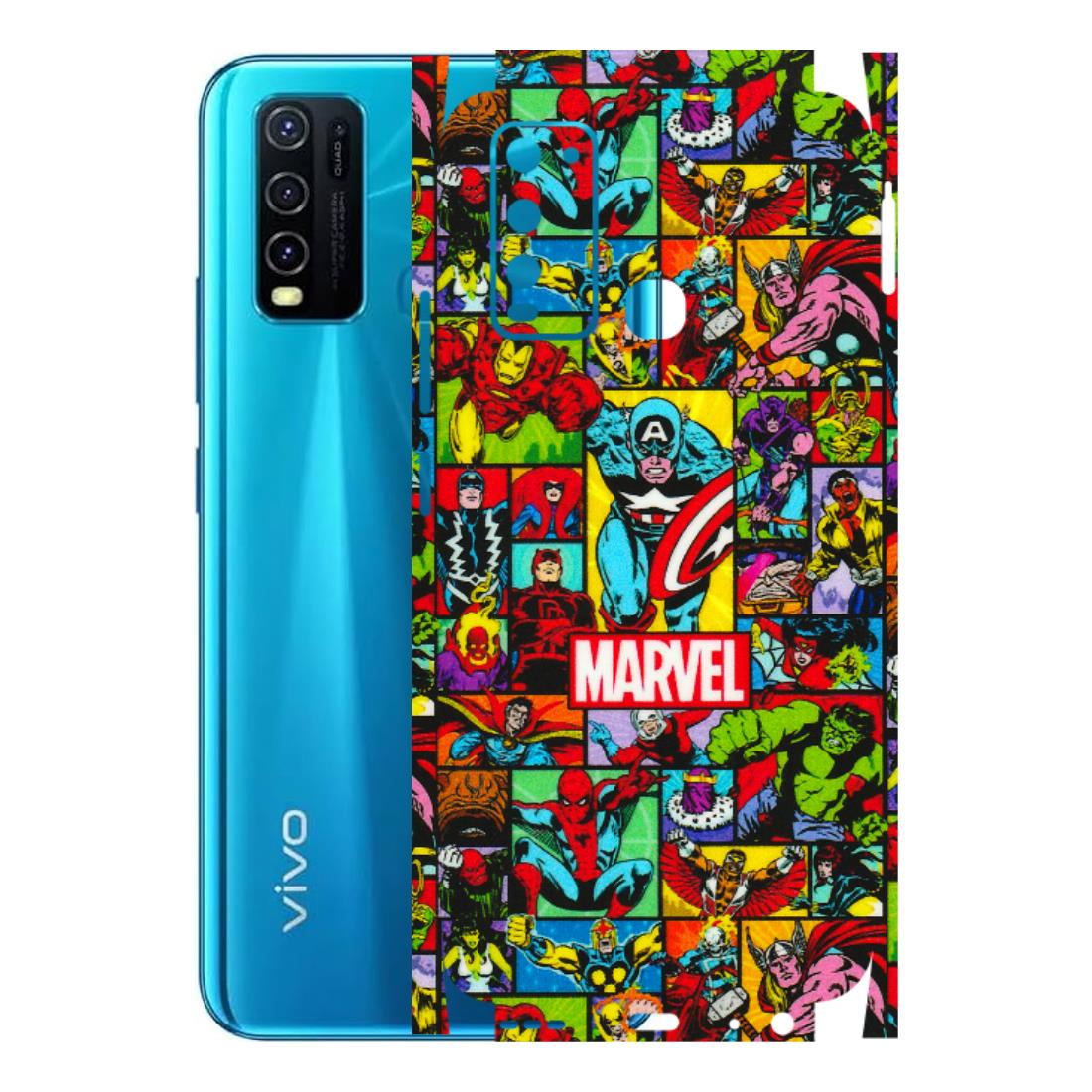 VIVO Y Series Phone Skins (All Models) - MARVELOUS Comic Characters - 3D Embossed Finish (L-129) Vivo Y30