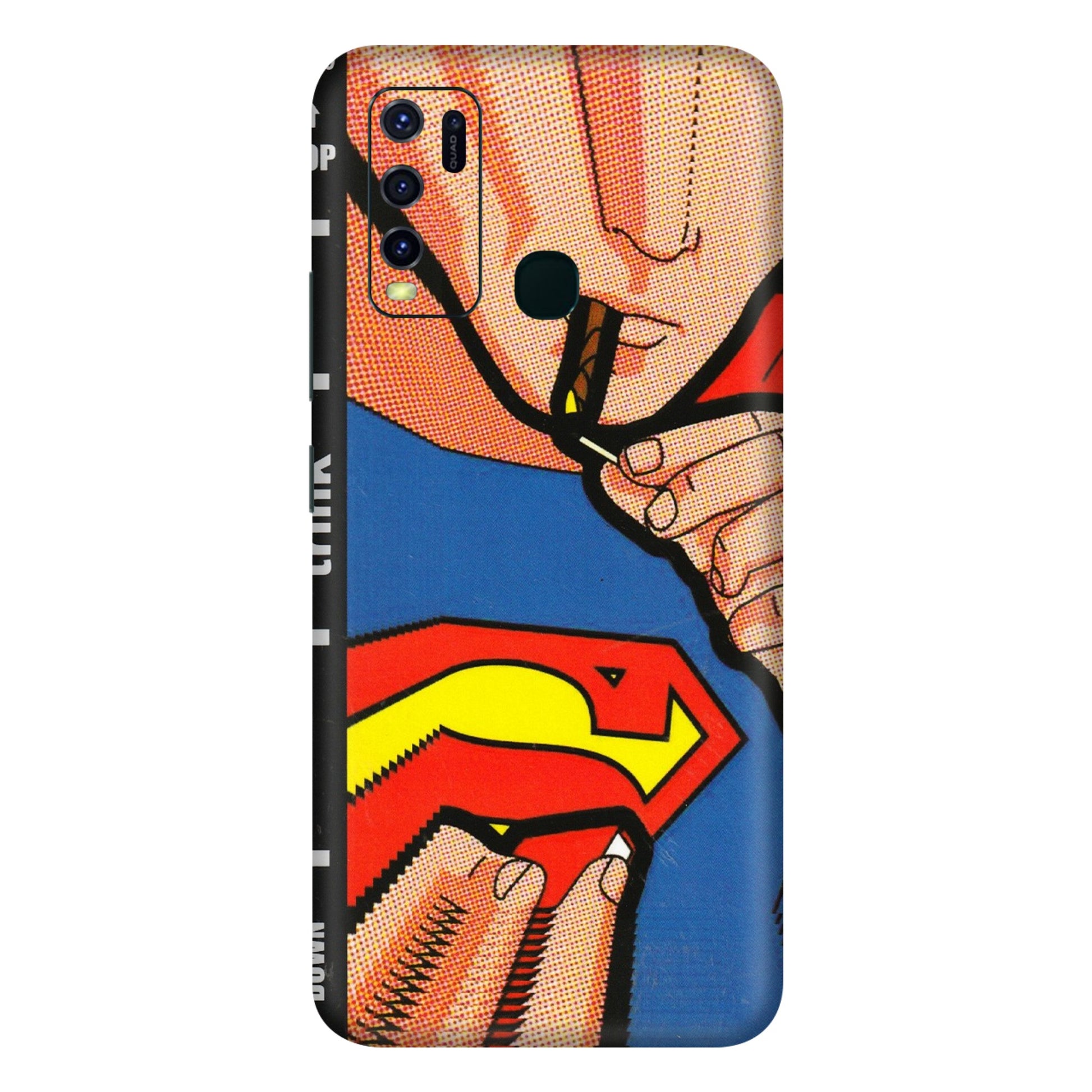 VIVO Y Series Phone Skins (All Models) - Superman Sutta - 3D Embossed Finish (L-130) Vivo Y30