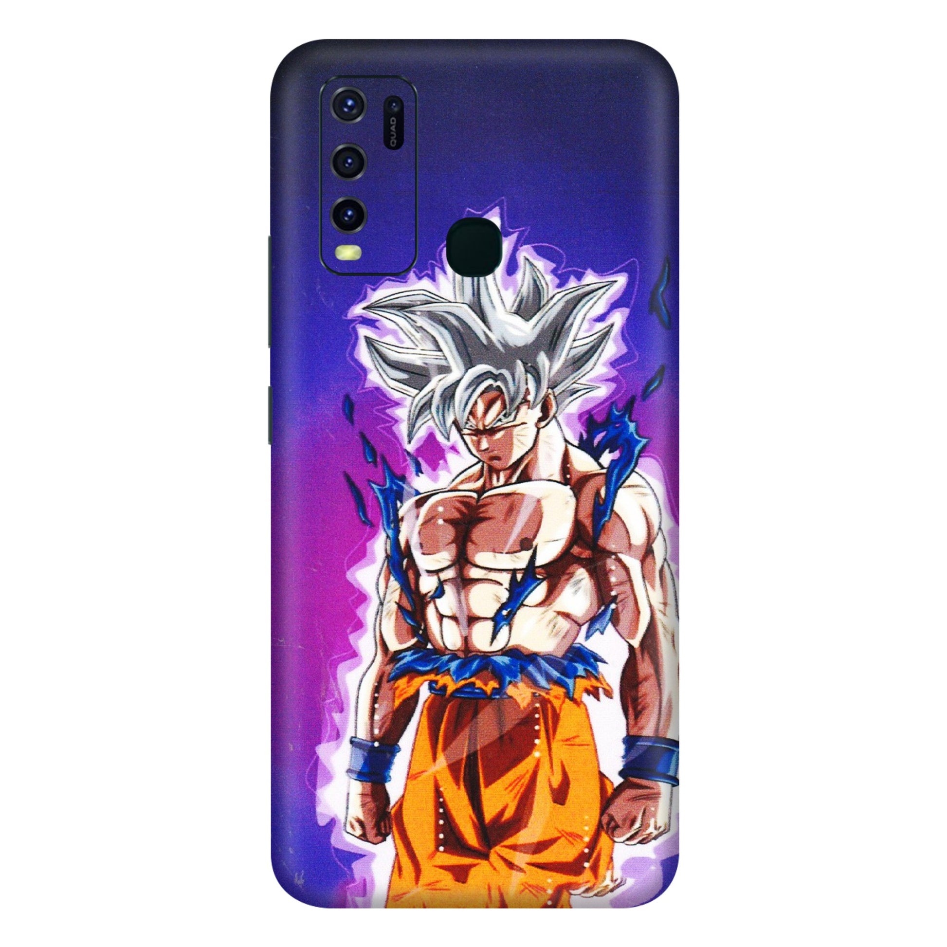 VIVO Y Series Phone Skins (All Models) - Goku Purple Anime - 3D Embossed Finish (L-147) Vivo Y30