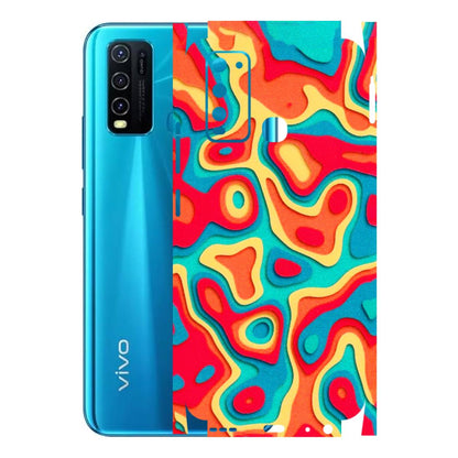 VIVO Y Series Phone Skins (All Models) - Abstract Swirl - 3D Embossed Finish (L-150) Vivo Y30