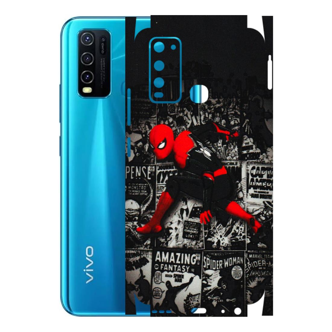VIVO Y Series Phone Skins (All Models) - SpiderMan New - 3D Embossed Finish (L-162) Vivo Y30