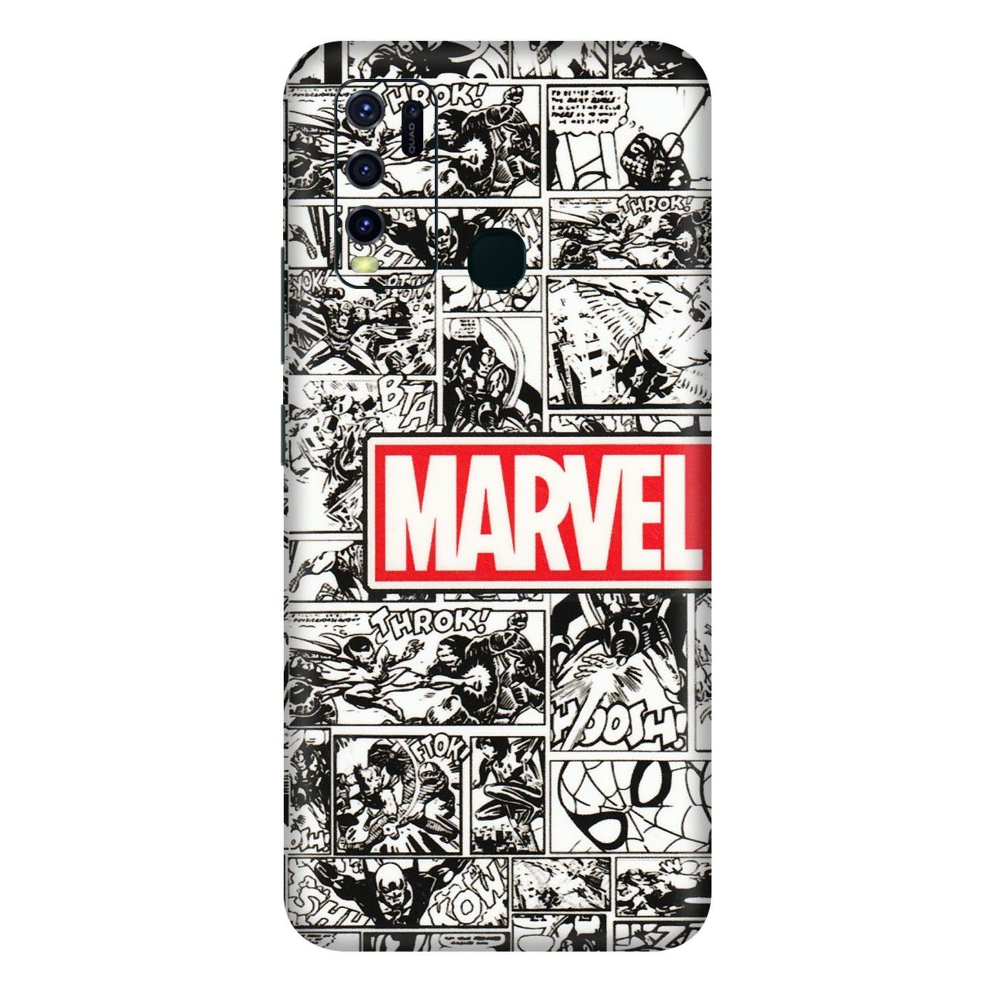 VIVO Y Series Phone Skins (All Models) - Marvel Comic - 3D Embossed Finish (L-171) Vivo Y30