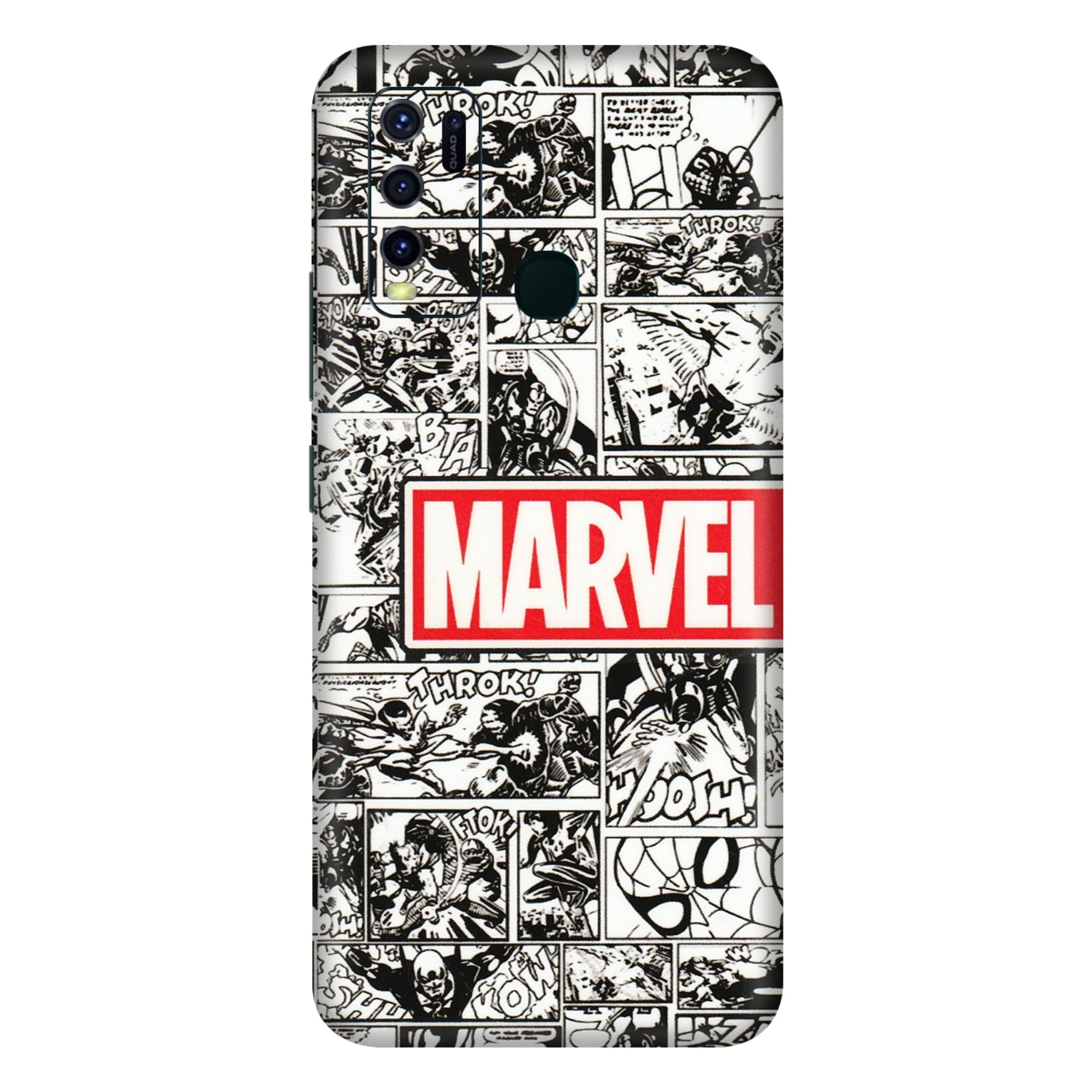 VIVO Y Series Phone Skins (All Models) - Marvel Comic - 3D Embossed Finish (L-171) Vivo Y30