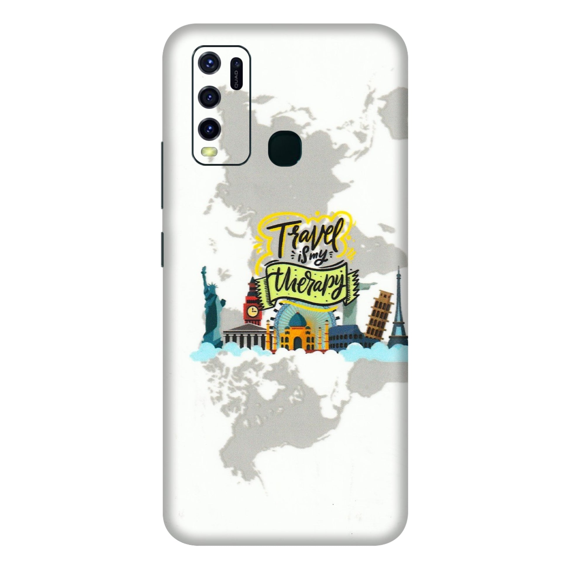 VIVO Y Series Phone Skins (All Models) - Travel Therapy - 3D Embossed Finish (L-199) Vivo Y30