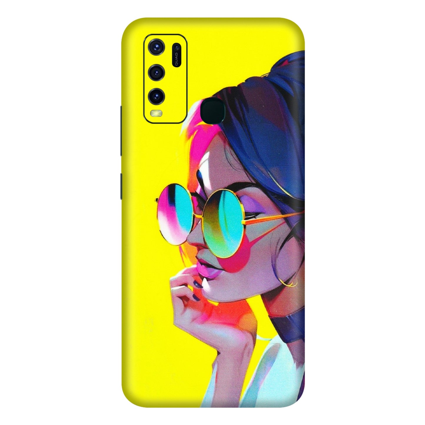 VIVO Y Series Phone Skins (All Models) - Bold Stylish Girl - 3D Embossed Finish (L-222) Vivo Y30
