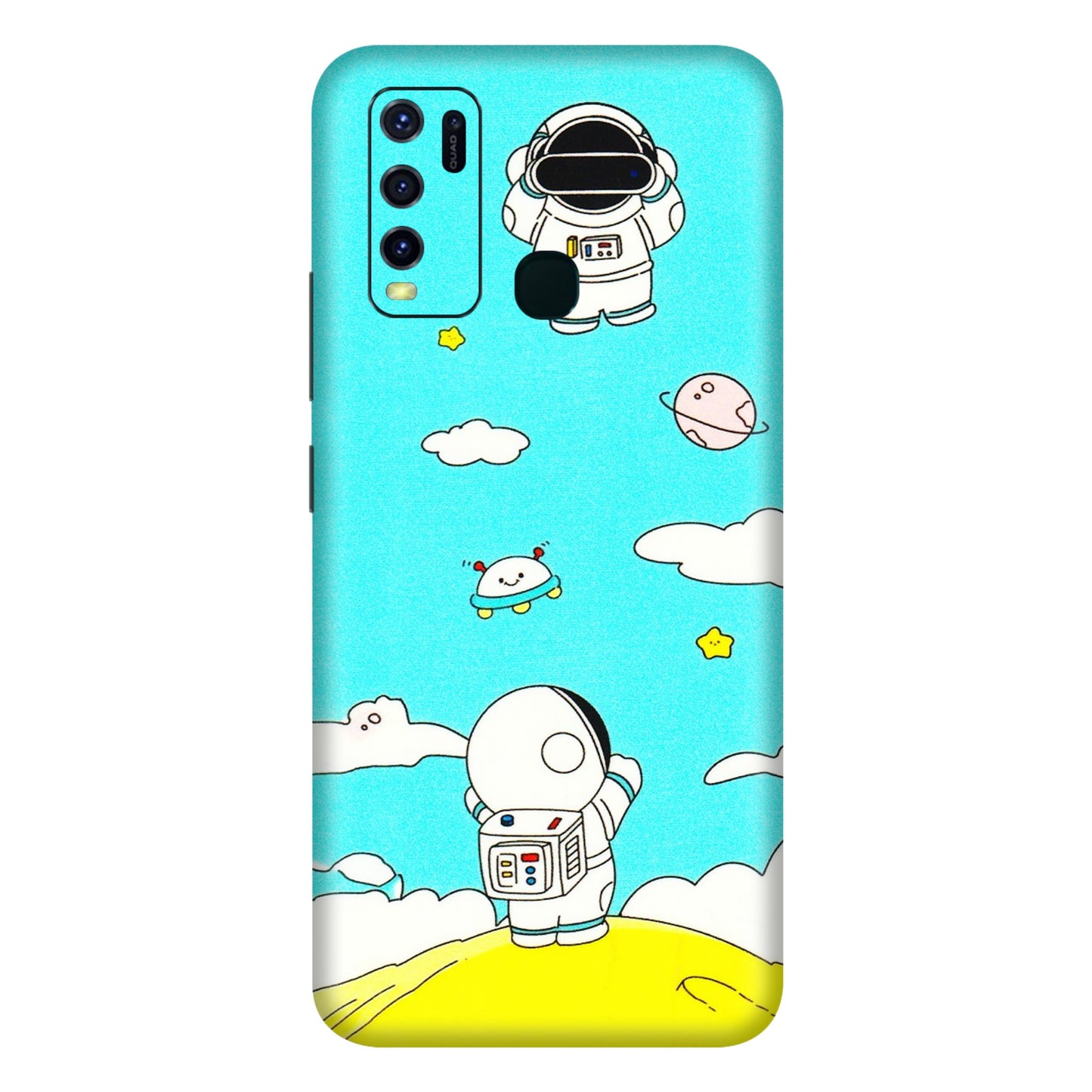 VIVO Y Series Phone Skins (All Models) - Blue Skies Astro Float - 3D Embossed Finish (L-230) Vivo Y30