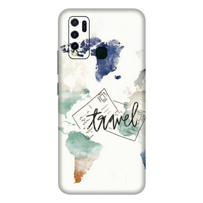 VIVO Y Series Phone Skins (All Models) - Travel The World - 3D Embossed Finish (L-232) Vivo Y30