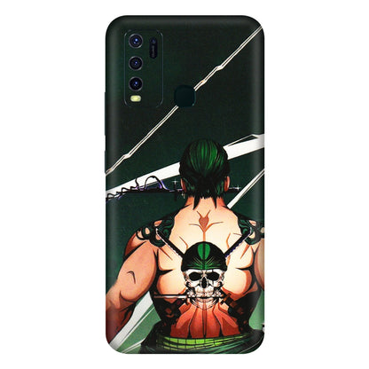 VIVO Y Series Phone Skins (All Models) - Zoro Anime - 3D Embossed Finish (L-23) Vivo Y30