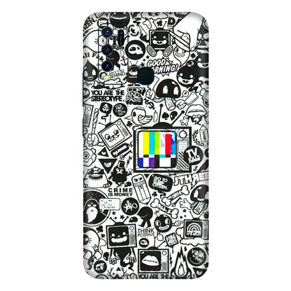 VIVO Y Series Phone Skins (All Models) - Doodles Positive Art - 3D Embossed Finish (L-263) Vivo Y30