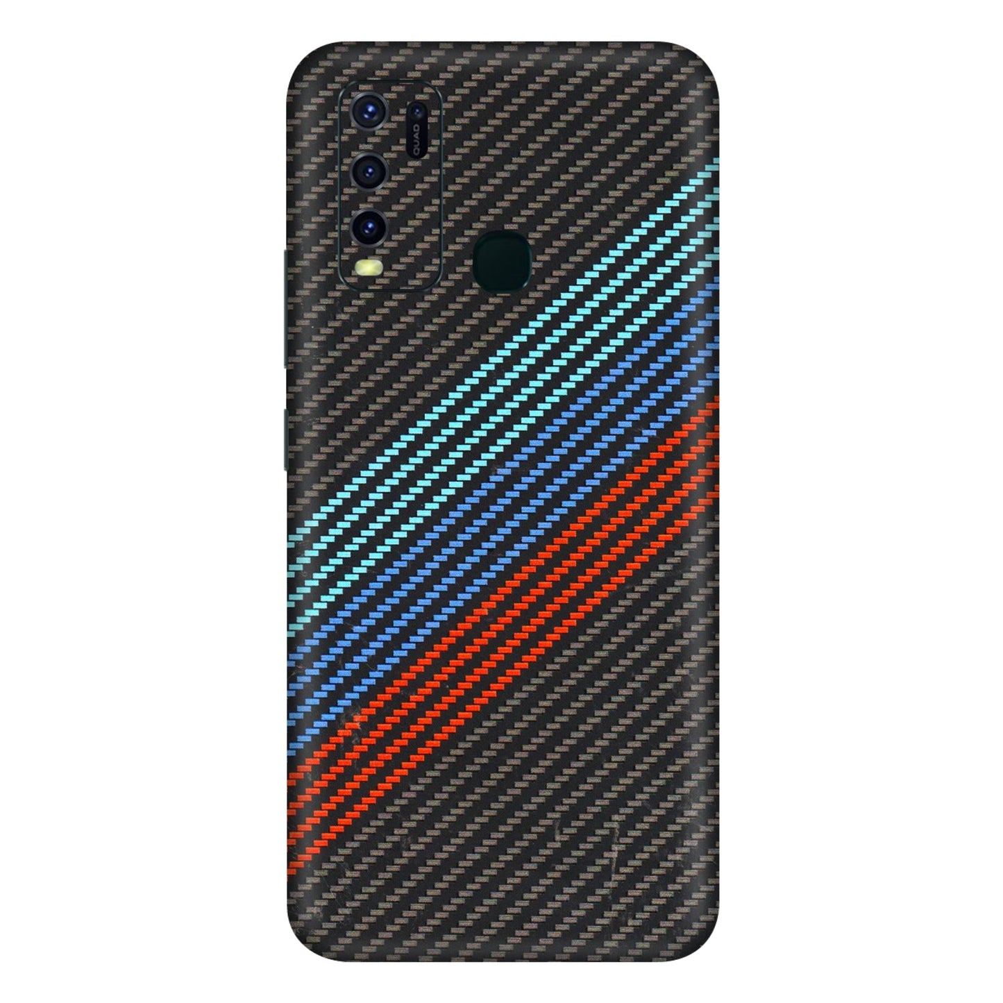 VIVO Y Series Phone Skins (All Models) - Carbon BM - 3D Embossed Finish (L-302) Vivo Y30