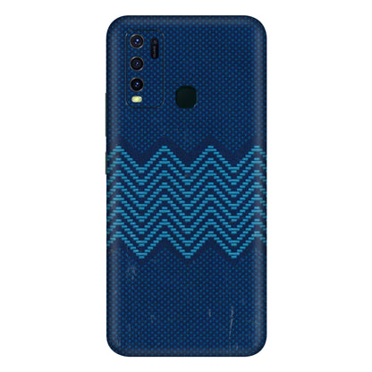 VIVO Y Series Phone Skins (All Models) - Blue Sober Waves - 3D Embossed Finish (L-306) Vivo Y30