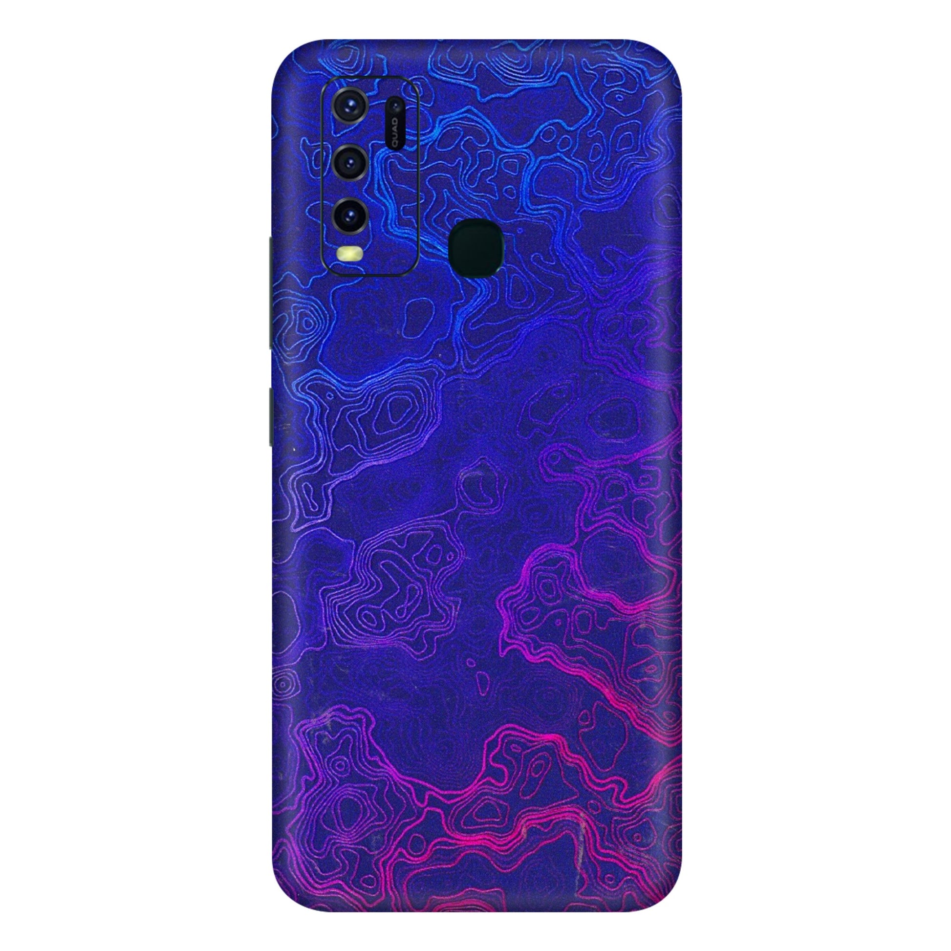 VIVO Y Series Phone Skins (All Models) - Purple Ripples Swirl - 3D Embossed Finish (L-314) Vivo Y30