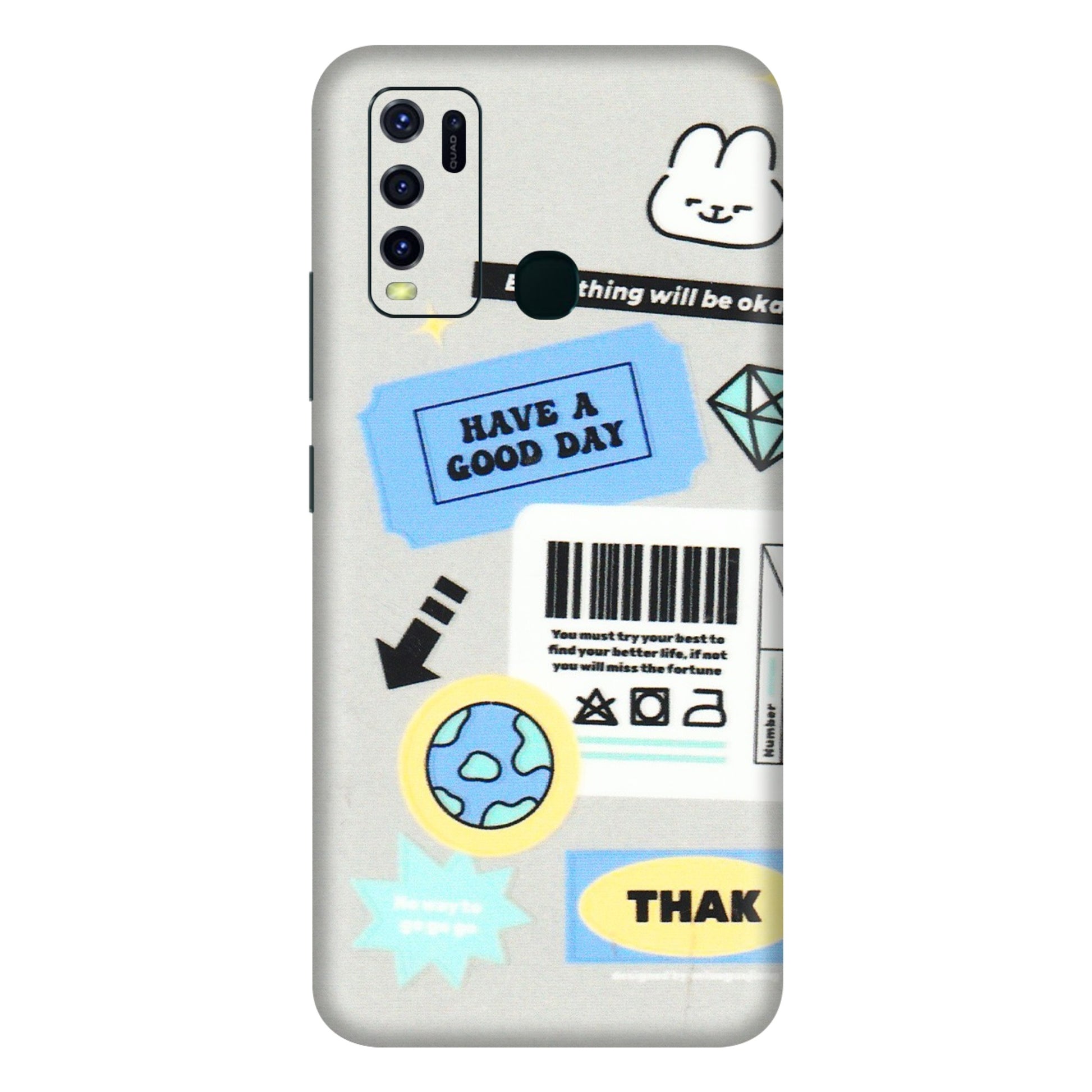 VIVO Y Series Phone Skins (All Models) - Will Be Okay Design - 3D Embossed Finish (L-316) Vivo Y30
