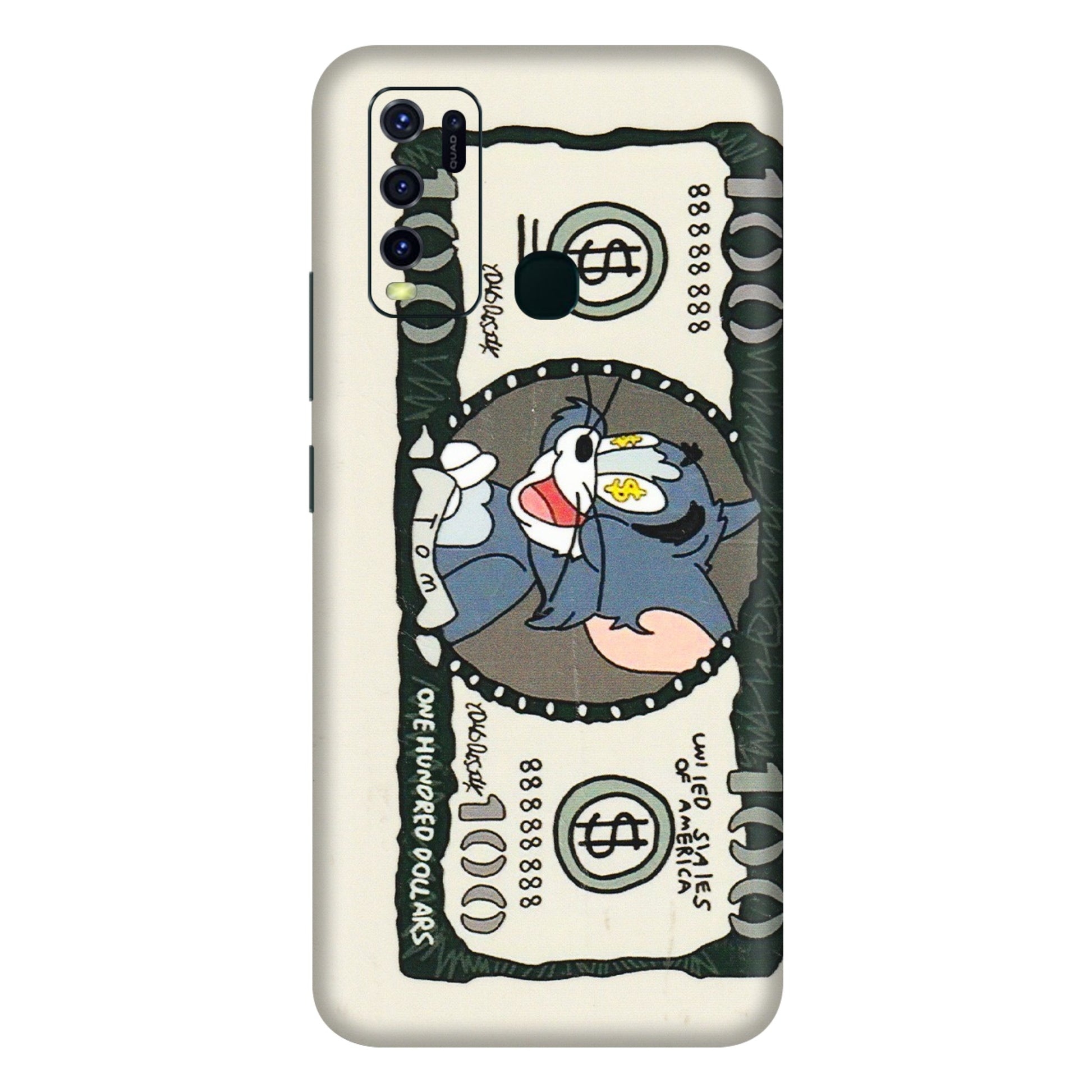 VIVO Y Series Phone Skins (All Models) - Tom Hundred Dollar - 3D Embossed Finish (L-324) Vivo Y30