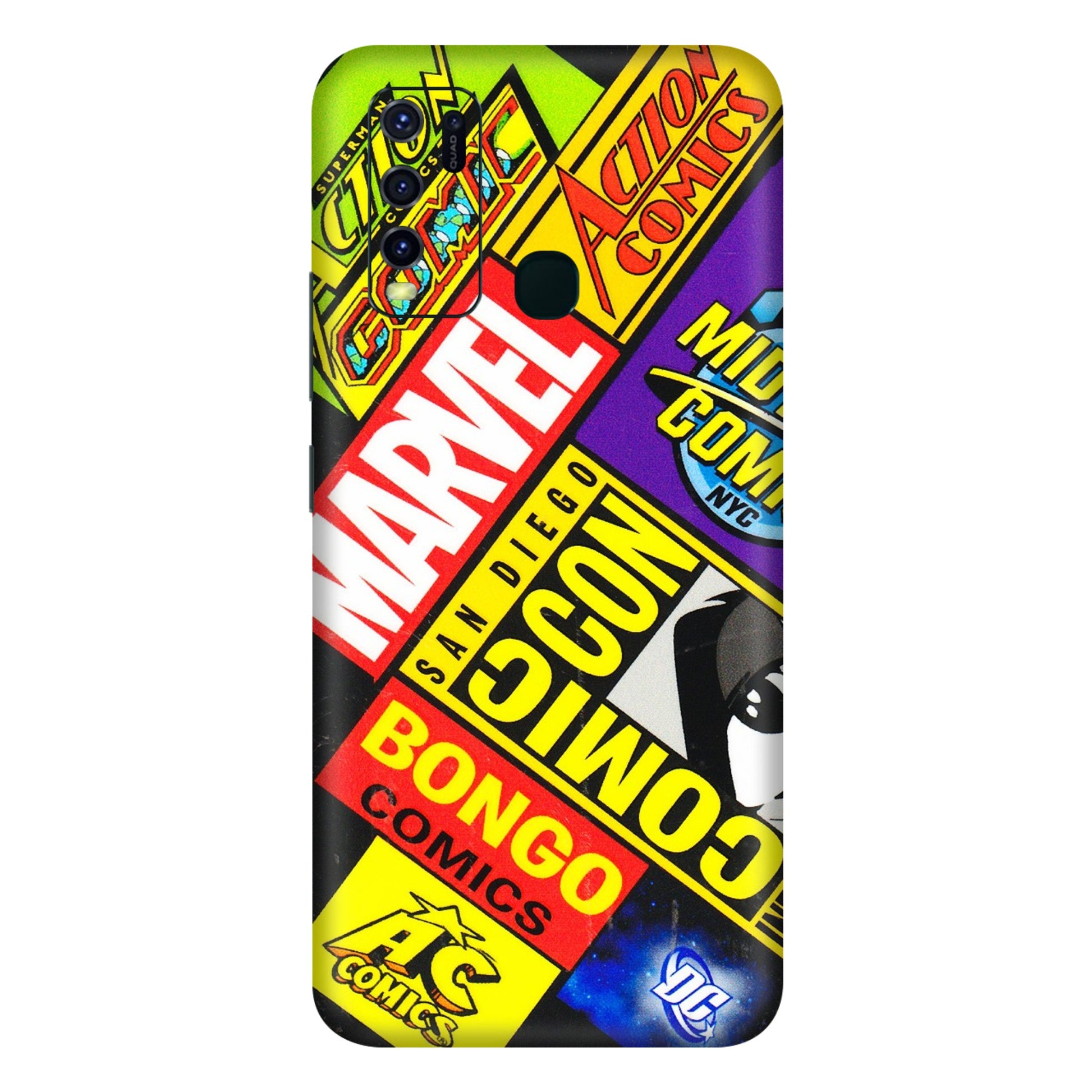 VIVO Y Series Phone Skins (All Models) - Bongo Comic Con - 3D Embossed Finish (L-325) Vivo Y30