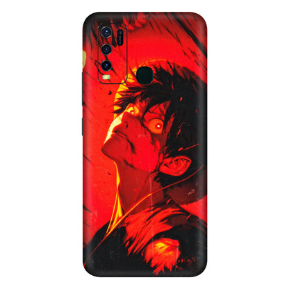 VIVO Y Series Phone Skins (All Models) - D.Luffy Power Up One Piece Anime - 3D Embossed Finish (L-326) Vivo Y30