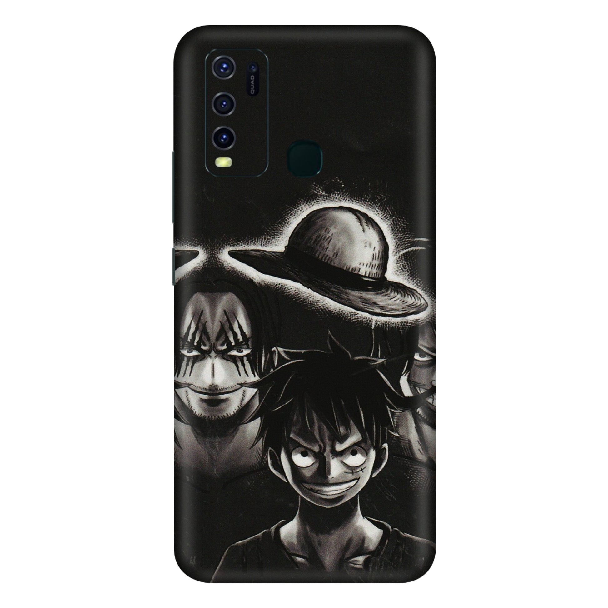 VIVO Y Series Phone Skins (All Models) - Black Luffy Hat - 3D Embossed Finish (L-57) Vivo Y30